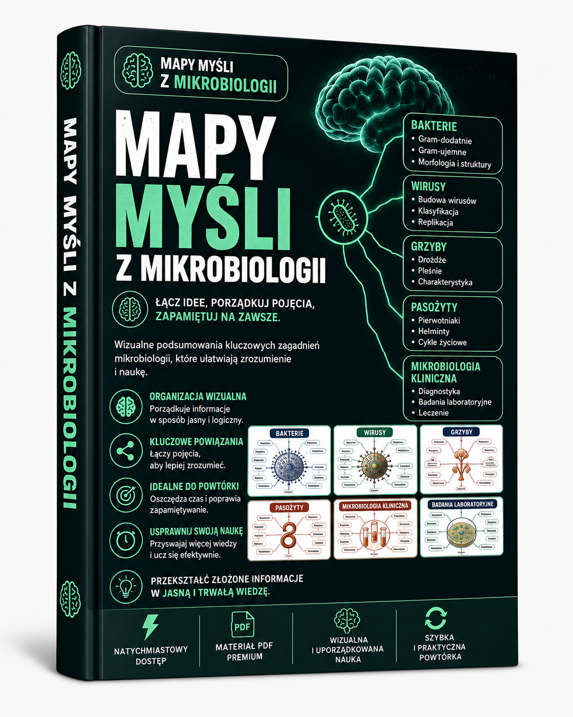 Okładka: Mapy Myśli z Mikrobiologii
