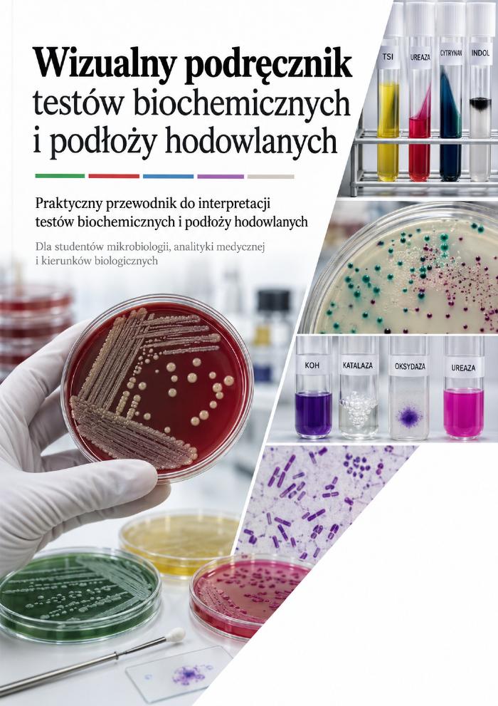 Okładka: Wizualny podręcznik testów biochemicznych i podłoży hodowlanych